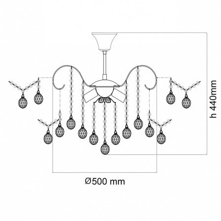 Фото Люстра на штанге MW-Light Жемчуг 8 232016306