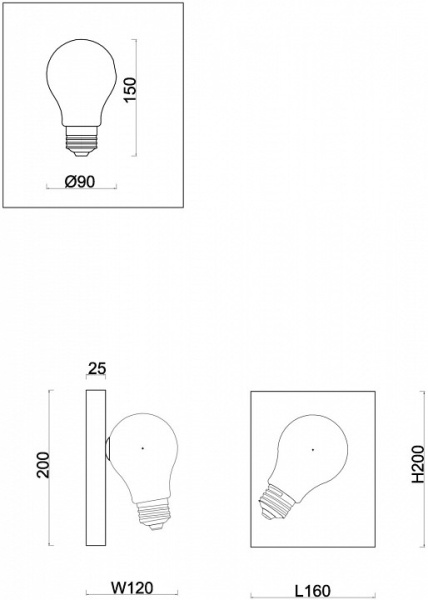 Фото Бра Freya Evidence FR5372WL-01BS