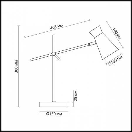 Фото Настольная лампа офисная Lumion Liam 3790/1T