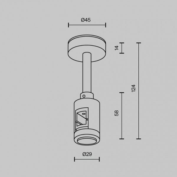 Фото Подвес для трека Maytoni Accessories for tracks Flarity TRA156C-B1-B