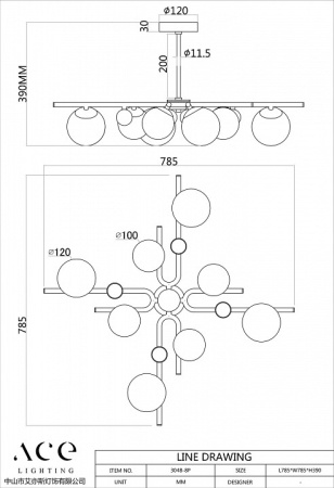 Открыть Люстра на штанге Favourite Soffiato 3048-8P Фото Люстра на штанге Favourite Soffiato 3048-8P