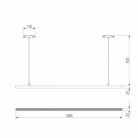 Фото Подвесной светильник Elektrostandard Slim Magnetic a064806