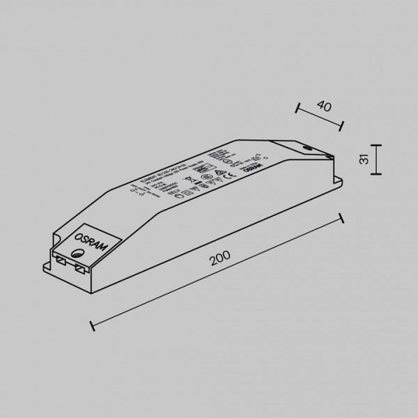 Фото Блок питания Maytoni Power Supply Flarity 60/220-240/24 G2