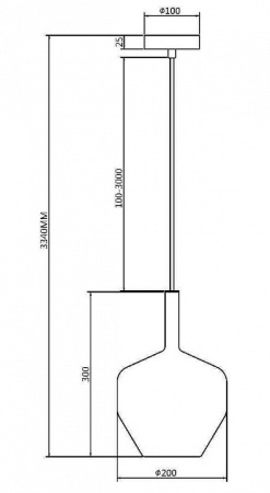Фото Подвесной светильник Maytoni Duality MOD271PL-01B6