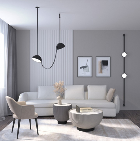 Открыть Накладной светильник Denkirs BELTY FLOW DK5566-BK Фото Накладной светильник Denkirs BELTY FLOW DK5566-BK