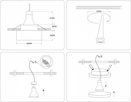 Открыть Встраиваемый светильник Ambrella Light TN TN3305 Фото Встраиваемый светильник Ambrella Light TN TN3305