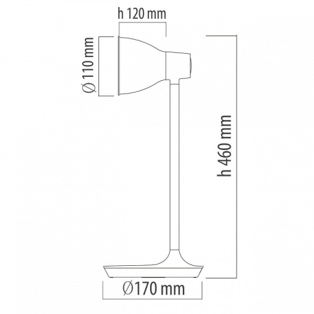 Фото Настольная лампа офисная DeMarkt Ракурс 631036201
