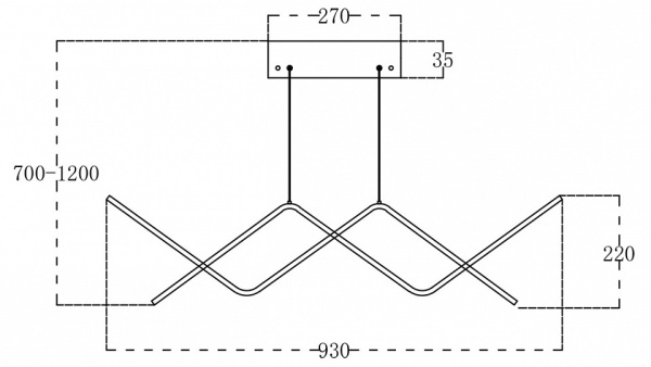 Фото Подвесной светильник Escada Zigzag 10208/S LED