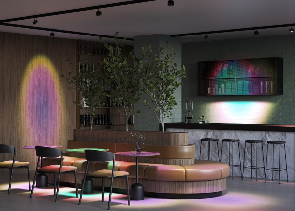 Фото Светильник на штанге Maytoni Lens TR217-4-15WTW-DS-B