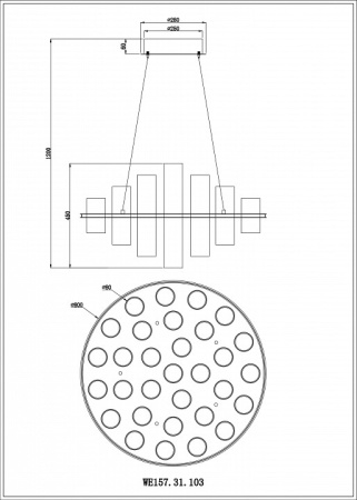 Фото Подвесная люстра Wertmark Paula WE157.31.103