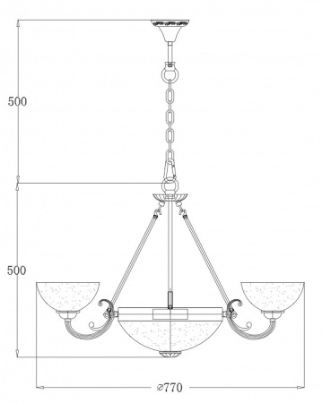 Фото Потолочная люстра Freya Herbert FR2012-PL-09-BZ