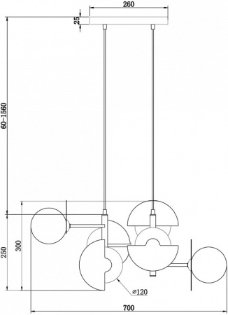 Фото Подвесная люстра Freya Sepia FR5391PL-06CFL