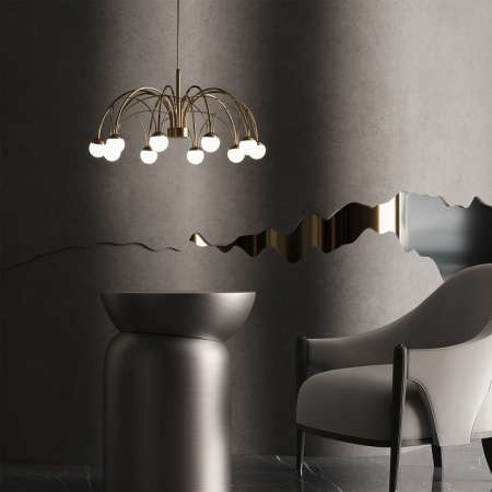 Фото Люстра на штанге Eurosvet Ragno 90030/10 LED золото