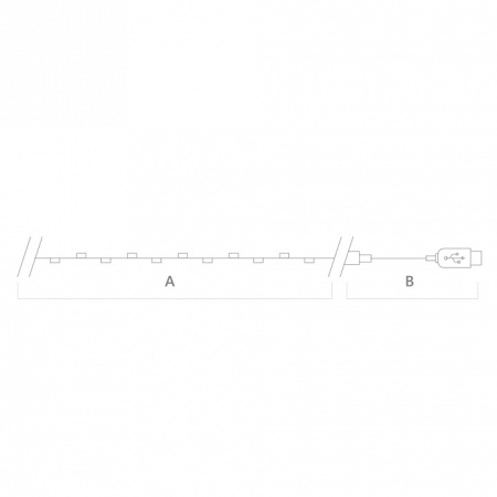 Фото Гирлянда нить Feron CL576 Роса 48187