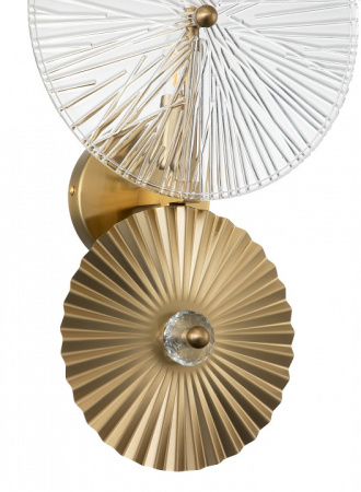Открыть Накладной светильник Indigo Miele 12021/B/1W Brass Фото Накладной светильник Indigo Miele 12021/B/1W Brass