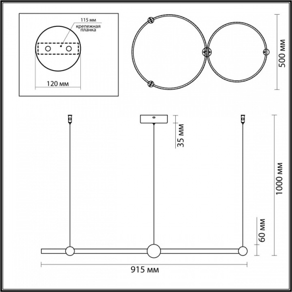 Фото Подвесной светильник Lumion Diego 6533/80L