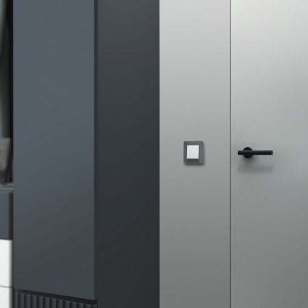 Фото Выключатель проходной одноклавишный Werkel белый матовый W1112061