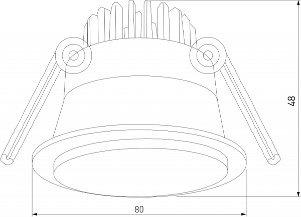 Фото Встраиваемый светильник Elektrostandard Mils a064268