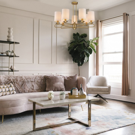 Фото Люстра на штанге Escada Eclipse 10166/7PL Brass