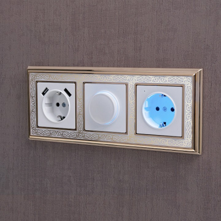 Фото Розетка с заземлением, без рамки Werkel белый W1171401