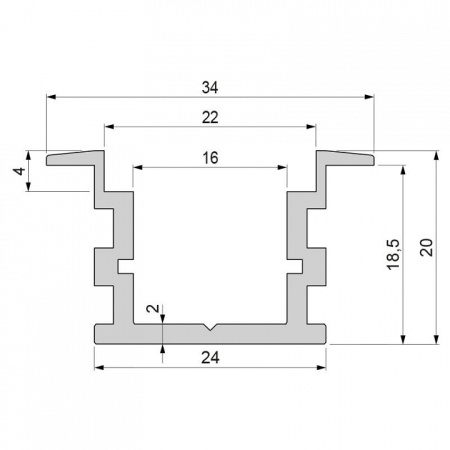 Фото Профиль накладной Deko-Light T-high 975740
