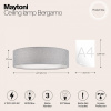 Фото Накладной светильник Maytoni Bergamo MOD613CL-04GR