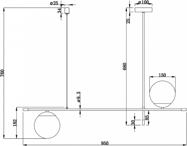 Фото Подвесной светильник Maytoni Nostalgia MOD048PL-02G