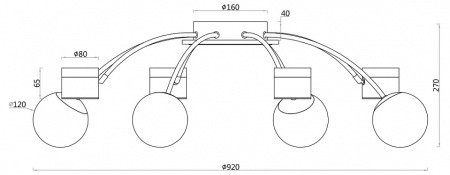 Фото Потолочная люстра F-promo Canvas 3096-8P