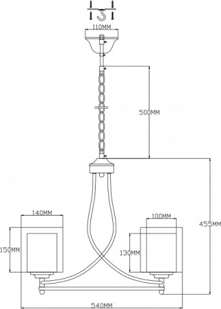 Фото Подвесная люстра Moderli Maximilian V2521-3P