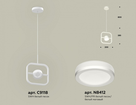Открыть Подвесной светильник Ambrella Light XB XB9118150 Фото Подвесной светильник Ambrella Light XB XB9118150