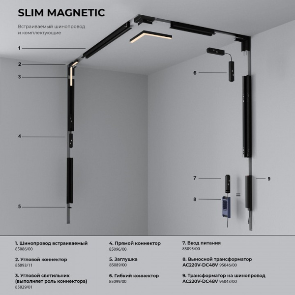 Фото Встраиваемый светильник Elektrostandard Slim Magnetic a067375