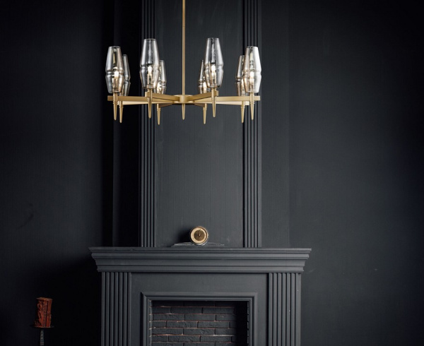 Фото Люстра на штанге Maytoni Lita H002PL-08G