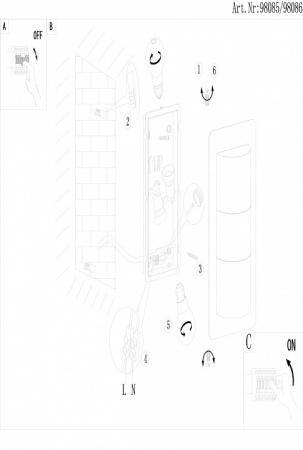 Фото Накладной светильник Eglo Cistierna 98086