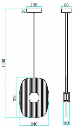 Фото Подвесной светильник Maytoni Eclipse MOD152PL-L1BK