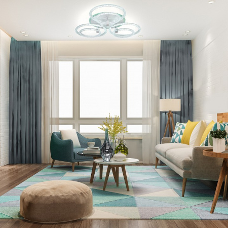 Фото Потолочная люстра Escada Ice 10204/6LED BL