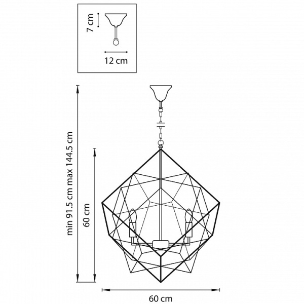 Фото Подвесная люстра Lightstar Gabbia 732267