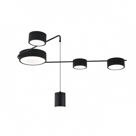 Открыть Потолочная люстра Indigo Modulo 14028/5С Black Фото Потолочная люстра Indigo Modulo 14028/5С Black