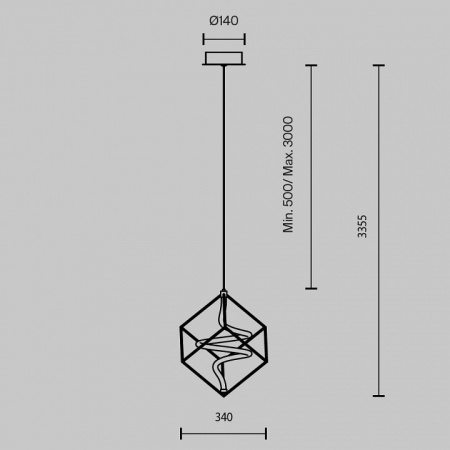 Фото Подвесной светильник Maytoni Membrane MOD345PL-L11BS3K