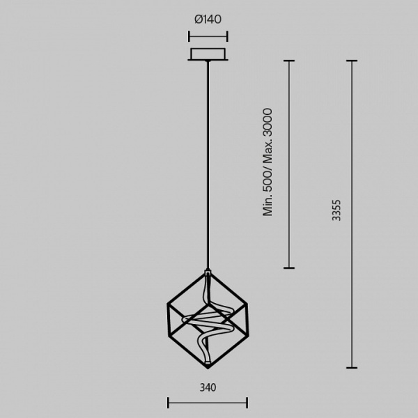 Фото Подвесной светильник Maytoni Membrane MOD345PL-L11BS3K