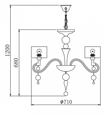Фото Подвесная люстра Maytoni Bubble Dreams MOD603-06-N