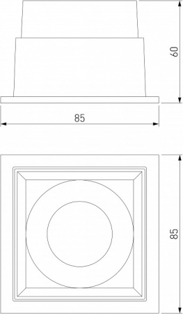 Открыть Встраиваемый светильник Elektrostandard Quadro a063678 Фото Встраиваемый светильник Elektrostandard Quadro a063678