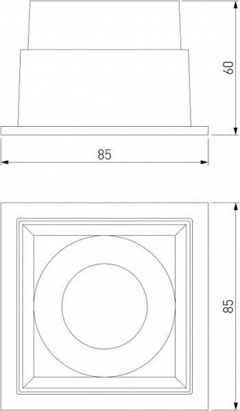 Фото Встраиваемый светильник Elektrostandard Quadro a063677