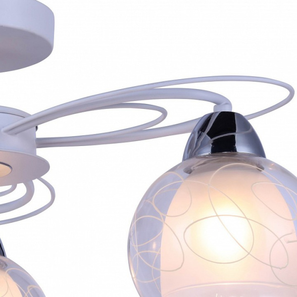 Открыть Люстра на штанге Arte Lamp Sansa A7585PL-3WH Фото Люстра на штанге Arte Lamp Sansa A7585PL-3WH