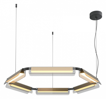 Фото Подвесная люстра Maytoni Flat MOD296PL-L60BS3K