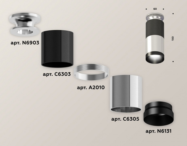 Открыть Накладной светильник Ambrella Light XS XS6305100 Фото Накладной светильник Ambrella Light XS XS6305100