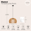 Открыть Подвесной светильник Maytoni Roots MOD195PL-01W1 Фото Подвесной светильник Maytoni Roots MOD195PL-01W1