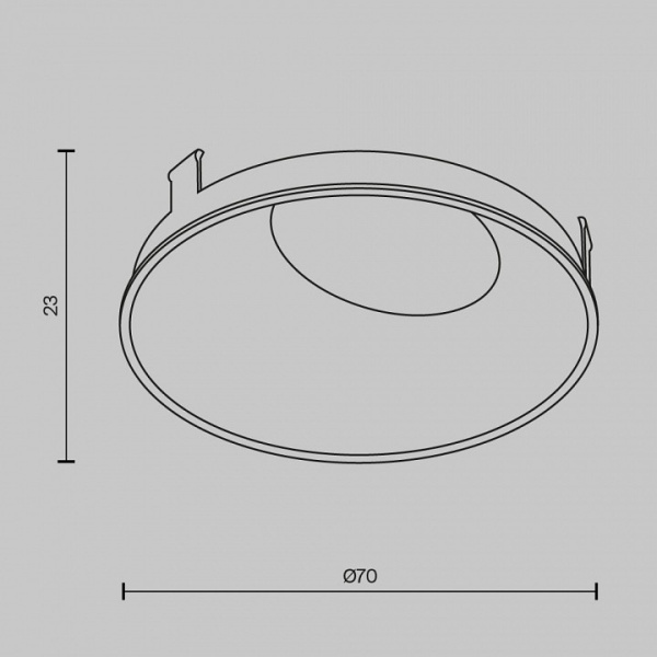 Фото Кольцо декоративное Maytoni Wise Ring057-10-CH
