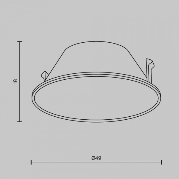 Фото Кольцо декоративное Maytoni Wise Ring057-7-CH