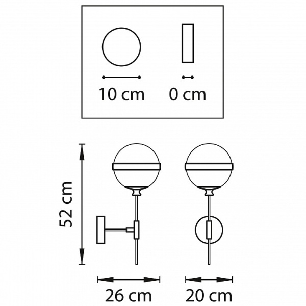 Фото Бра Lightstar Globo 813611