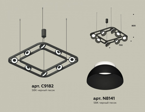 Фото Подвесная люстра Ambrella Light XB XB9182080